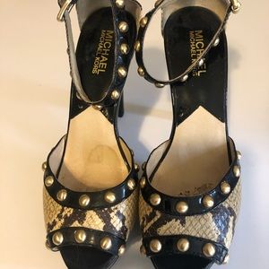 Michael Kors snake skin heels